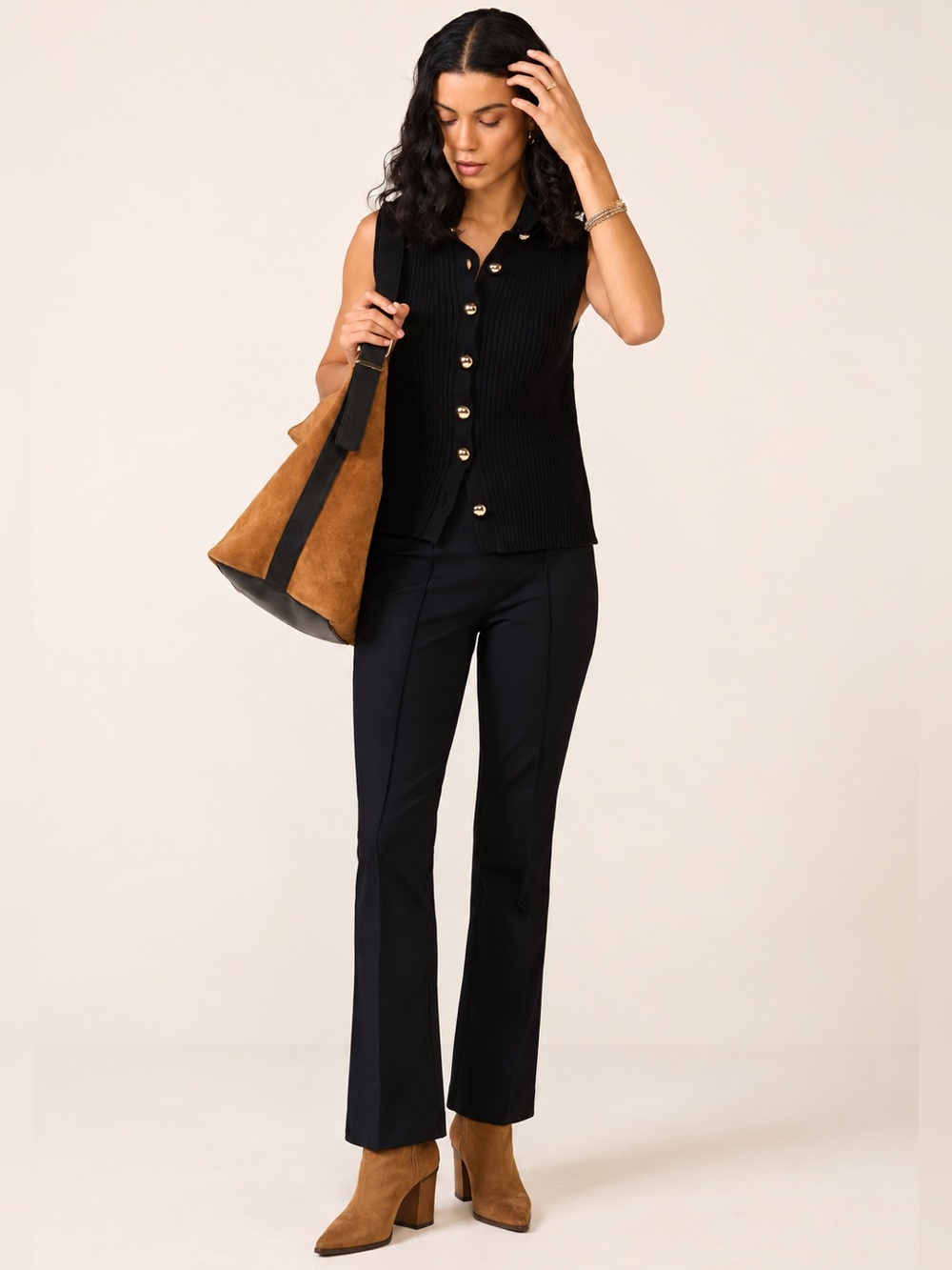 Spanx Super Smooth Perfect Fit Ponte Micro Flare Pant The Perfect Collection M